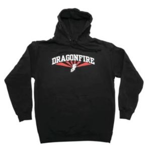 DragonFire AZ Hoodie Black/Red Large Unisex Cotton/Poly Blend