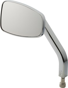 Joker Machine No. 8 Cafe Mirror Left Chrome for Harley Davidson - Left cafe mirror, chrome, for Harley Davidson