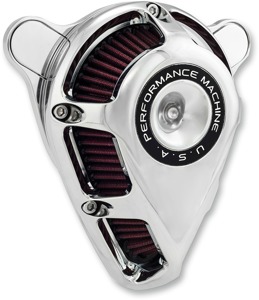 Performance Machine Jet Air Cleaner Chrome 0206-2112-CH