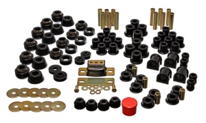 Black Hyper-Flex Master Bushing Set Fits 87-95 Jeep Wrangler YJ