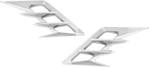 Show Chrome Front Fender Vent Accent Chrome Trim â€“ Silver