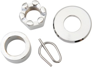Chrome Axle Nut and Spacer Kit Smooth by Colony