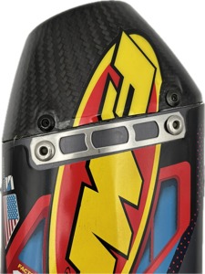 FMF Factory 4.1 Carbon End Cap New Style - New style carbon end cap for FMF Factory 4.1