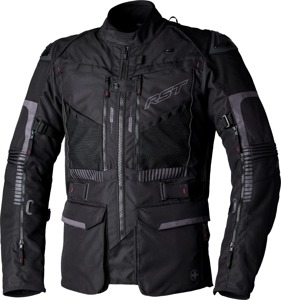 RST Pro Series Ranger CE Jacket Black/Black Small - Adventure touring textile jacket, Small, Black/Black