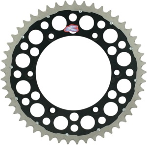 Aluminum Rear Sprocket Twinring 51T - Black - For KX KDX KLX RMZ