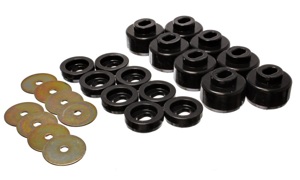 Black Body Mount Set Fits 99-06 Silverado C1500/K1500, 01-06 C2500/K2500