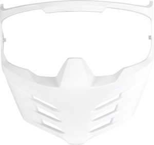 ICON Elsinore Helmet Face Mask White Matte One Size - Replacement face mask for ICON Elsinore helmets