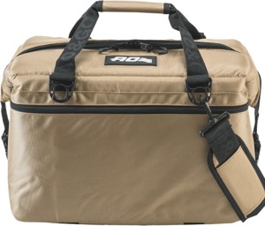 AO Coolers 24 Pack Ballistic Cooler Tan - 24 can cooler with rugged ballistic fabric