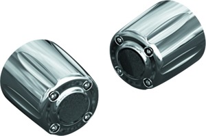 Kuryakyn Grip End Weights Chrome for Hand Grips - Chrome grip end weights for Kuryakyn hand grips