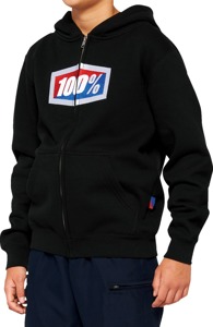 100% Youth Official Hoody Black - Size Medium