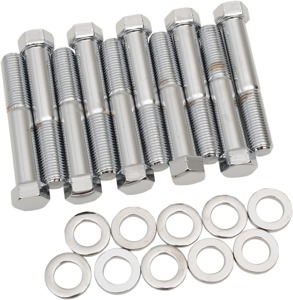 Hexed Chrome Head Bolt Kit For Pan/Shovel