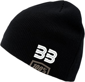 100% Bb33 Skully Beanie Black