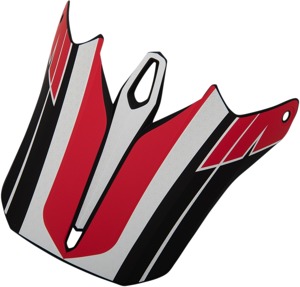 Z1R F.I. Hysteria Helmet Visor Kit Red One Size - Replacement visor for Z1R F.I. Hysteria helmets