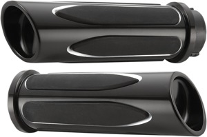 Arlen Ness Deep Cut Comfort Grips Black