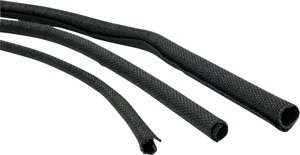 Namz Woven Cloth Split Loom 8' Set of 1/8", 1/4", 3/8" Black