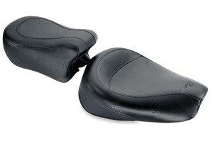 Mustang Standard Touring Solo Seat Black Fits 82-03 Harley Sportster