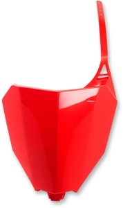 UFO Front Number Plate Red Fits Honda