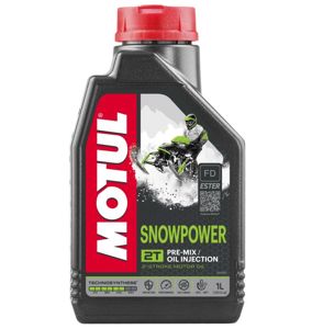 Motul Snowpower 2T EST 1 Liter Technosynthese Ester Oil - 2-stroke snowmobile oil, 1L, Technosynthese ester