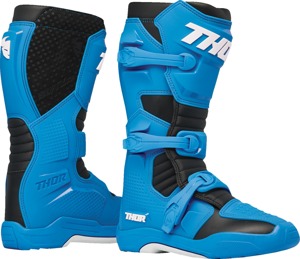 Thor Blitz XR Boots Blue/Black Size 11 - Off-road riding boots in Blue/Black, Size 11
