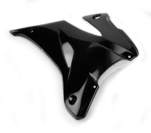 Black Powerflow Radiator Shrouds Fits 06-09 Yamaha YZ250F/450F
