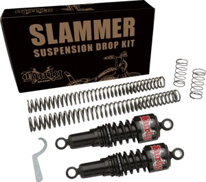 Burly Brand Slammer Shock Kit Black 10.5" Fits Honda Rebel