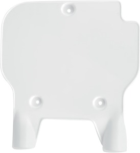UFO Replacement Front Number Plate White For Kawasaki KX80 - Front number plate for Kawasaki KX80