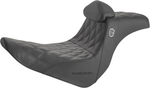 Saddlemen Pro Series SDC Performance Grip Seat Black For Harley Low Rider - 2-up seat with GelCore for Harley Low Rider models