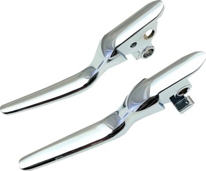 Drag Specialties Custom Lever Set Chrome For Harley-Davidson Softail - Chrome lever set for Harley-Davidson Softail models