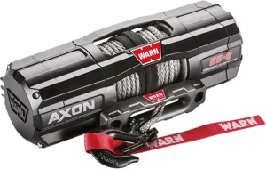 Axon 5500-S Winch with Synthetic Rope, Black - Warn