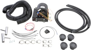 Moose Offroad UTV Cab Heater Kit Universal 12V Black Under Hood - Universal 12V cab heater kit for UTVs