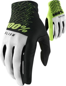 100% Men's Celium Gloves Flo Yellow 2XL for ATV/Motocross/Off-Road