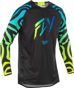 Fly Racing Evolution DST Zen Jersey Black/Blue/Hi-Vis - Large