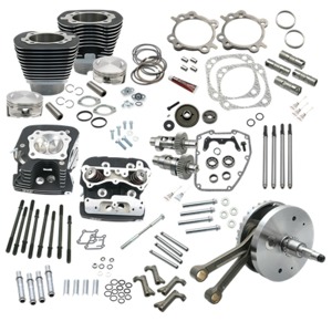 S&S 124in Hot Set Up Kit w/ Heads - Wrinkle Black