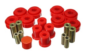 Red Front End Control Arm Bushing Set by Energy Suspension