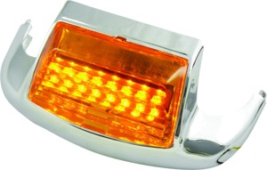 Biker's Choice Fender Tip Lights Chrome-Plated ABS Plastic
