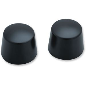 Kuryakyn Front Axle Nut Caps Satin Black (Pair)