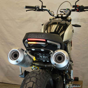 Tucked Fender Eliminator Kit Black by NRC Fits 18-24 Ducati Scrambler 1100