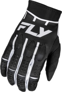 Fly Racing Evolution DST Gloves Black/White Small - Premium offroad gloves, Black/White, Small