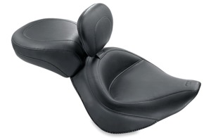 Mustang Wide Solo Seat with Driver Backrest 17.5"