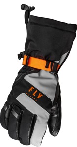 Fly Racing Highland Gloves Black/Grey/Orange Small - Cold weather glove, Small, Black/Grey/Orange
