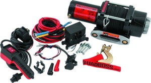 QuadBoss 2500Lb Winch with Synthetic Rope and Remote Control