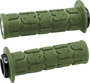ODI Rogue 2.1 Lock-On Grips Army Green Black 7/8" Bars - Lock-On grips, Army Green/Black, fits 7/8" bars