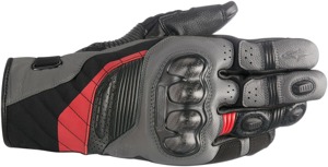 Belize Drystar Street Riding Gloves Black/Gray/Red Small