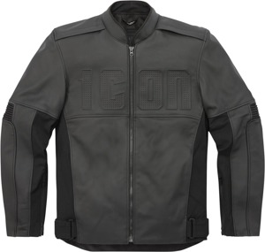ICON Motorhead 3 Jacket Black Men's Size S - Durable leather and textile chassis
