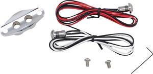 Drag Specialties Duet Handlebar Switch Kit Chrome - Mini handlebar switch kit with 2 buttons, chrome