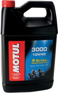 Motul 3000 10W40 4T Engine Oil 4L - 4-stroke 10W40 engine oil, 4 liter