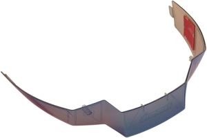 ICON Airflite Helmet Rear Spoiler RST Blue One Size - Replacement rear spoiler for ICON Airflite helmets