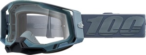 100% Racecraft 2 Goggles Battleship Blue Clear Lens Adult Unisex - Premium off-road goggles with clear lens, adult size