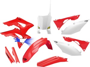 Cycra Powerflow Body Kit White Fits Honda
