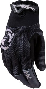 Moose MX1 Gloves Gray Black Men's Medium - Men's MX gloves with D3O knuckle protection